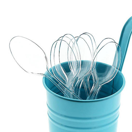 Edge Collections  - Clear Retail Boxed Polystyrene Teaspoons!