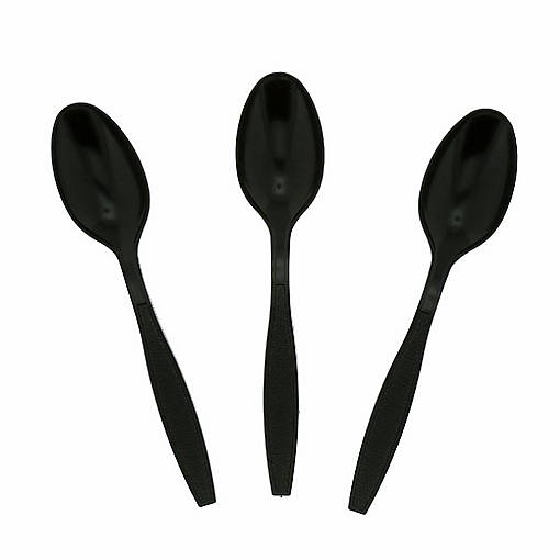 Edge Collections  - Heavy Black Polystyrene Teaspoons!