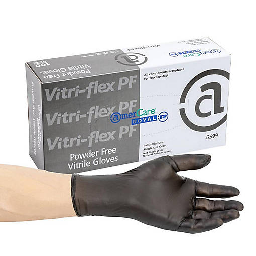 Edge Collections  - Medium - Vitri-Flex Black Gloves!