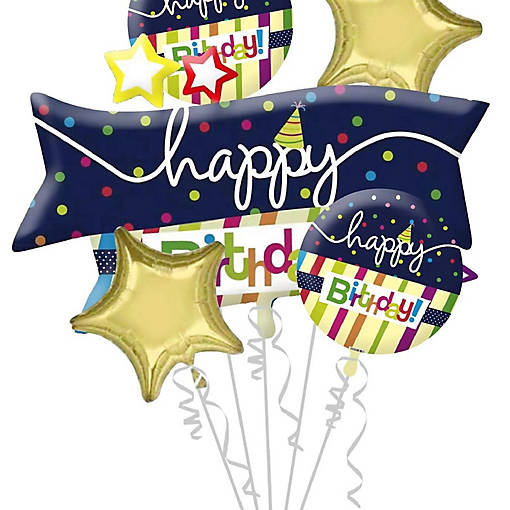Edge Collections - Multicolor - Foil Balloon Bouquet