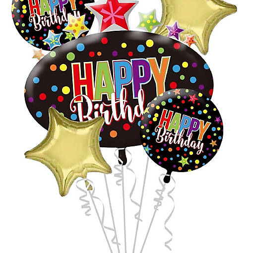 Edge Collections - Multicolor - Foil Balloon Bouquet