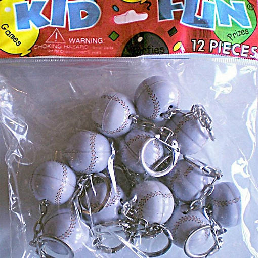 Edge Collections - Multicolour - Fun accessory for fans Baseball Key Chain