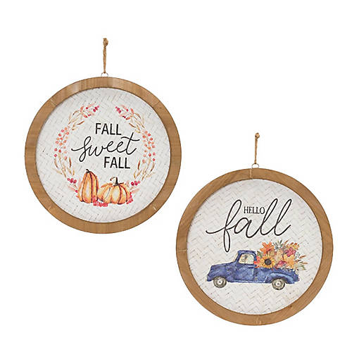 Edge Collections - Orange And White - Fall Harvest Plaques!