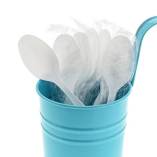 Edge Collections  - White Individually Wrapped Teaspoons!