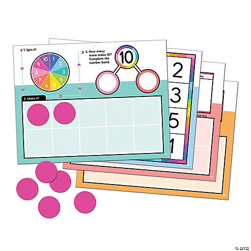 Edu-Clings Ten Frames Manipulative Set - 22 Pc.