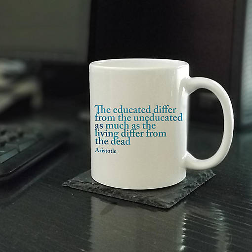 Educated vs Uneducated Ceramic Mug