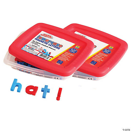 Educational Insights AlphaMagnets Color-Coded Lowercase, 42 Per Pack, 2 Packs