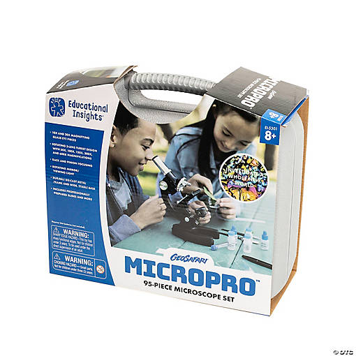 Educational Insights GeoSafari MicroPro 95-Piece Microscope Set
