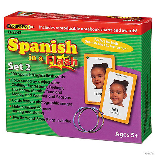 Edupress Spanish in a Flash&amp;#8482; Set 2
