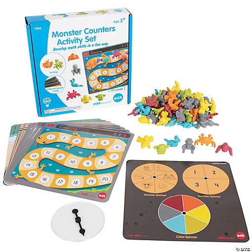 Edx Education Monster Counters Activity Set