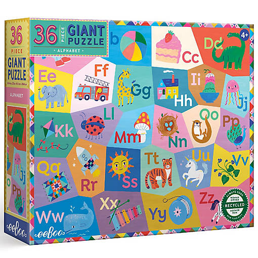 eeBoo Giant Puzzle: Alphabet - 36 pc