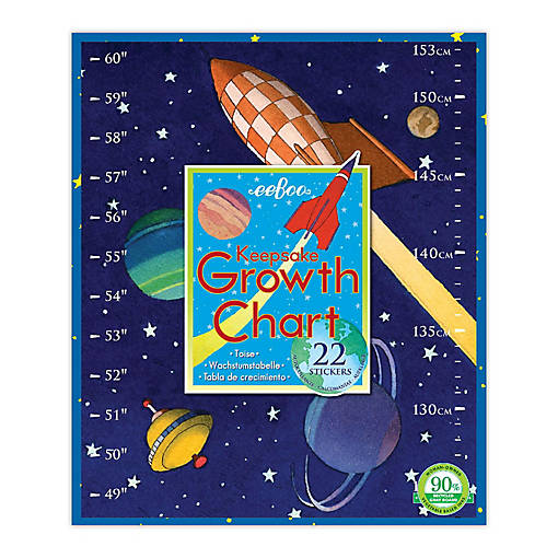 Eeboo Outer Space Height Growth Chart For Boys (Gcspac)