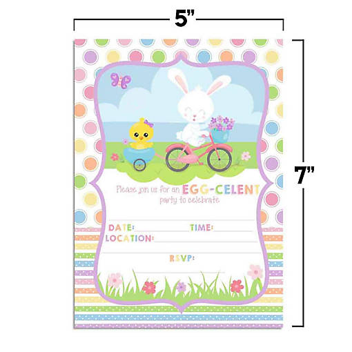 Egg-celent EasterParty Invitations 40pc. by AmandaCreation