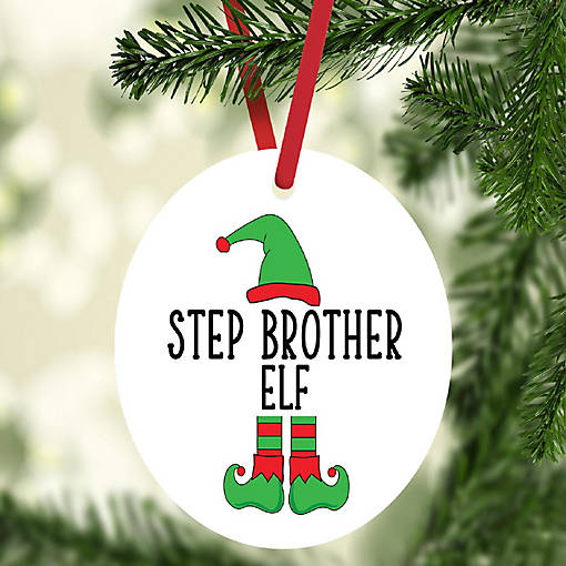 Elf Metal Ornament  Step Brother