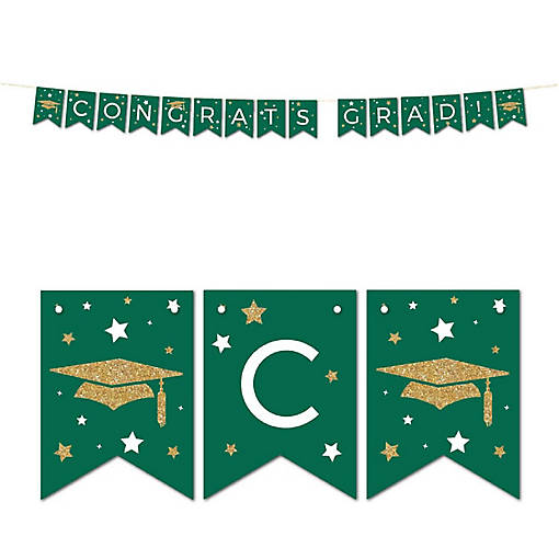 Emerald Gold Congrats Grad 5ft