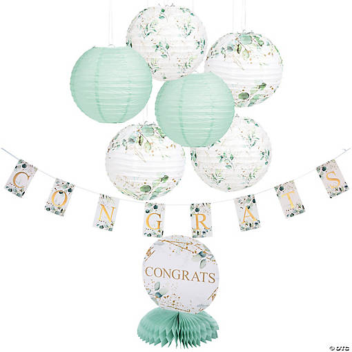Eucalyptus Congrats Decorating Kit - 10 Pc.