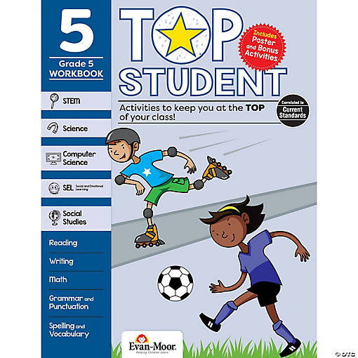 Evan-Moor Top Student Activity Book, Grade 5