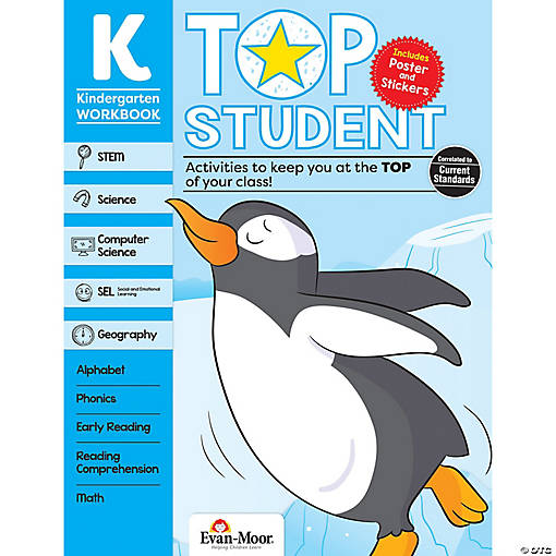 Evan-Moor Top Student Activity Book, Grade K