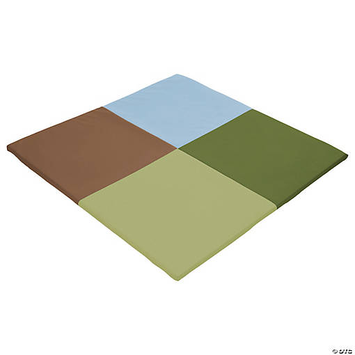 Factory Direct Partners SoftScape Squares Activity Mat  - Earthtone