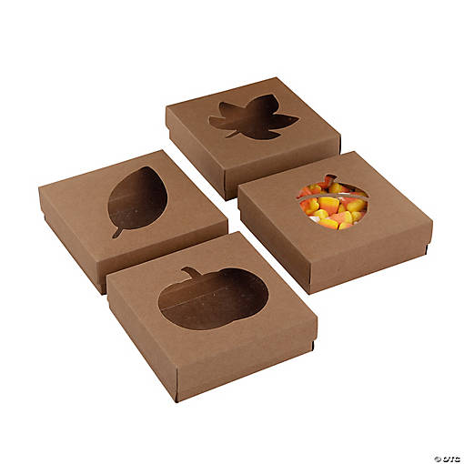 Fall Die Cut Treat Boxes - 12 Pc.