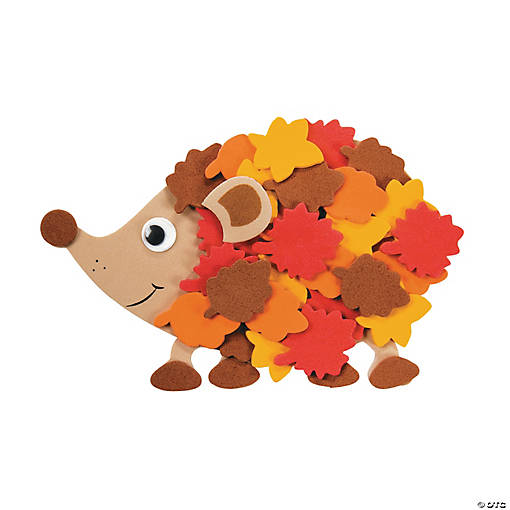 Fall Leafy Hedgehog Magnet Craft Kit - Makes 12