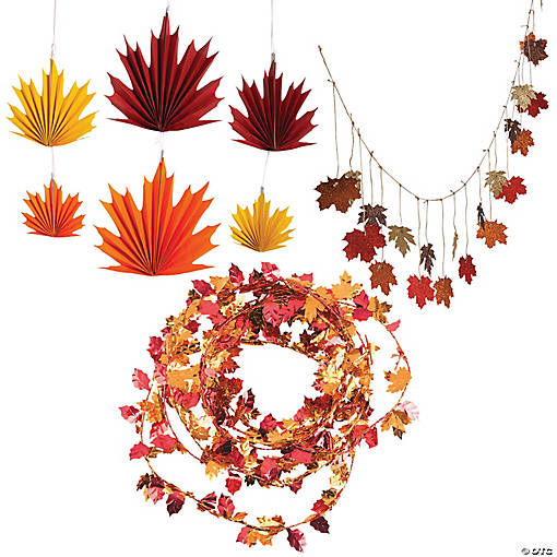 Fall Leaves Decorating Kit - 8 Pc.