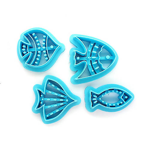 Fancy Fish Clay Cutter Set, 4 Different Styles