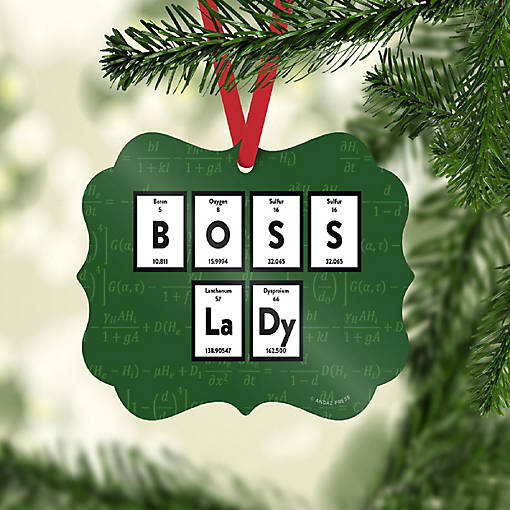 Fancy Frame Metal Ornament Boss Lady