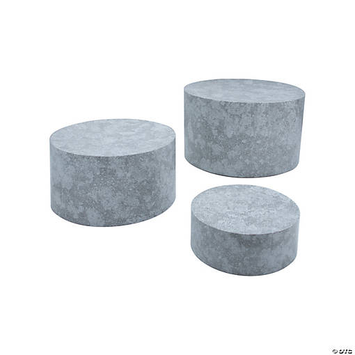 Faux Galvanized Treat Stand Riser Set - 3 Pc.
