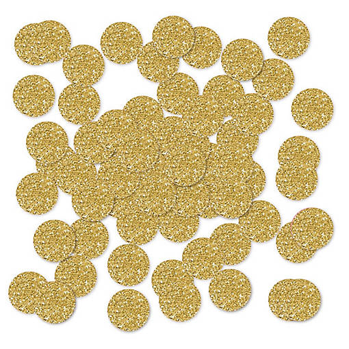 Faux Gold Glitter Confetti 180-Pack