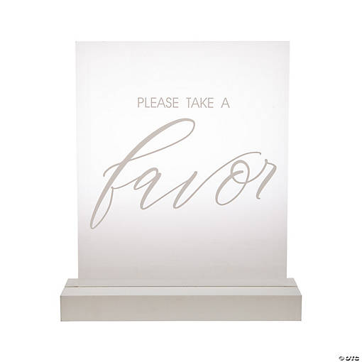 Favor Tabletop Sign