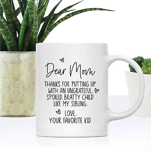 Favorite Kid Sibling Joke Ceramic Mug