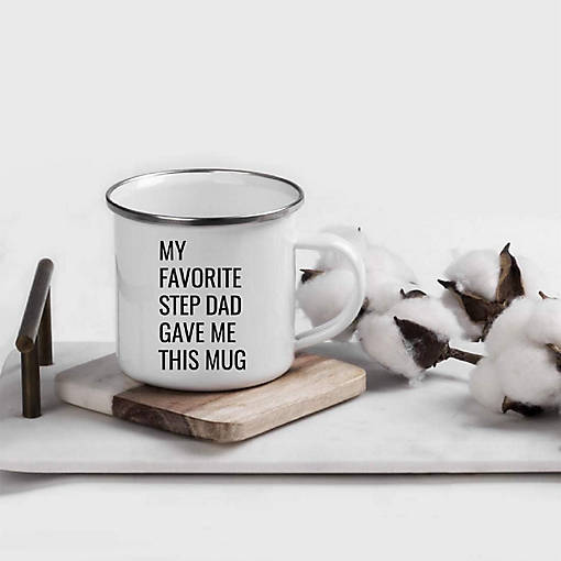 Favorite Step Dad Metal Campfire Fun Mug