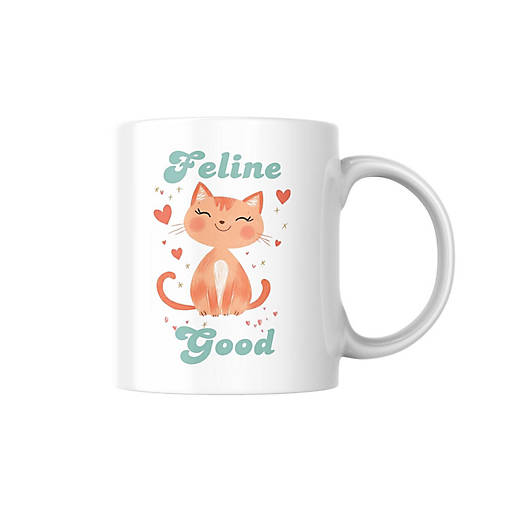 Feline Good Mug by Dancing Littles Jungle