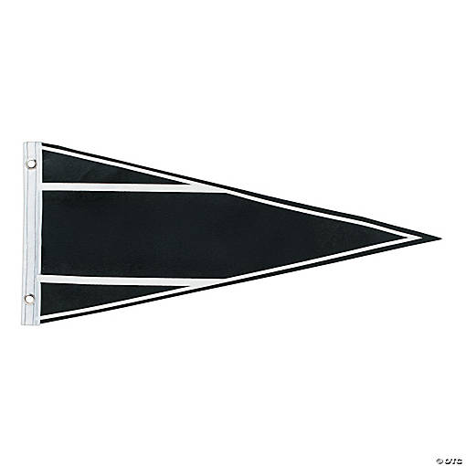 Felt Black Pennant Banner
