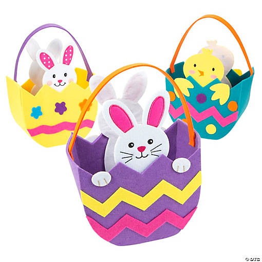Felt Easter Baskets - 3 Pc.