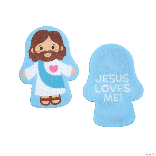 Felt Mini Jesus-Shaped Handouts - 24 Pc.