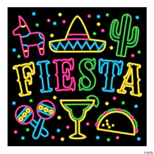 Fiesta Neon Light Backdrop