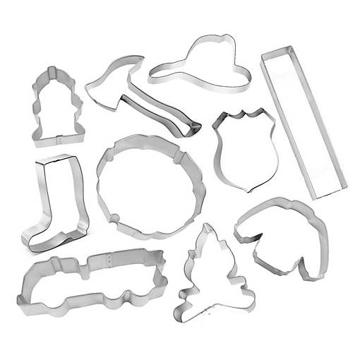Fire Department 10 Piece Cookie Cutter Set