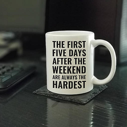 First Five Days Hardest ceramic mug