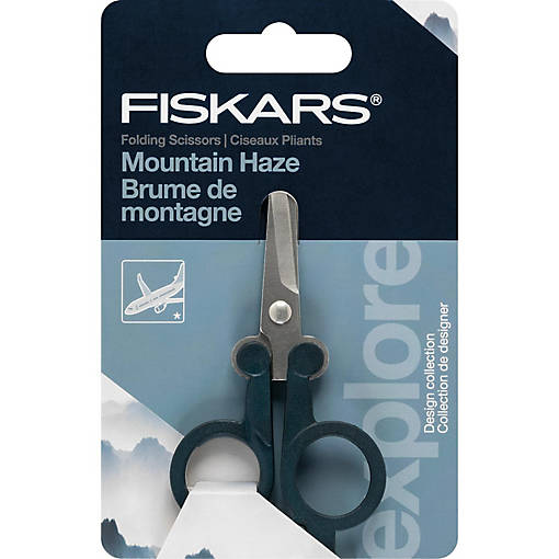 Fiskars Designer Folding Scissors 4"-Mountain Haze