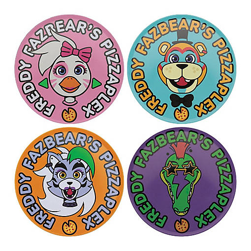 Five Nights at Freddy's 4-Piece Printed Drink Coaster Set