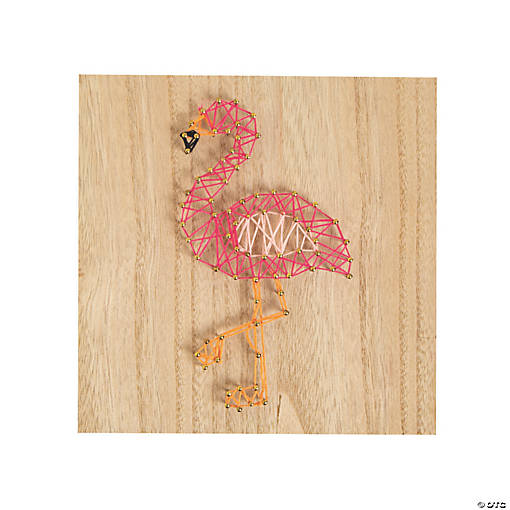 Flamingo String Art Craft
