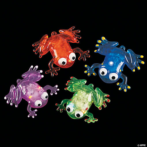 Oriental Trading : Customer Reviews : Flashing Squishy Frogs with Beads -  12 Pc.