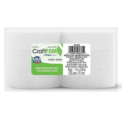 FloraCraft CraftFoM Discs 6/Pkg-1"X2.8"