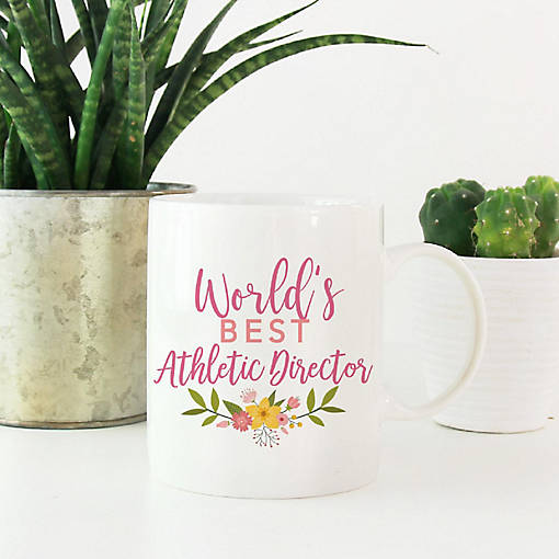 Floral Best Athletic Director Mug