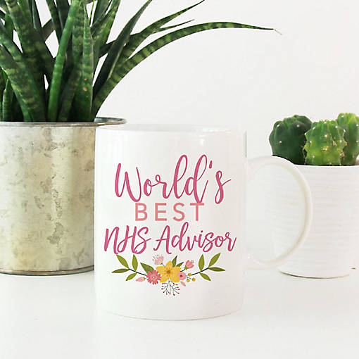Floral Best NHS Advisor Ceramic Mug