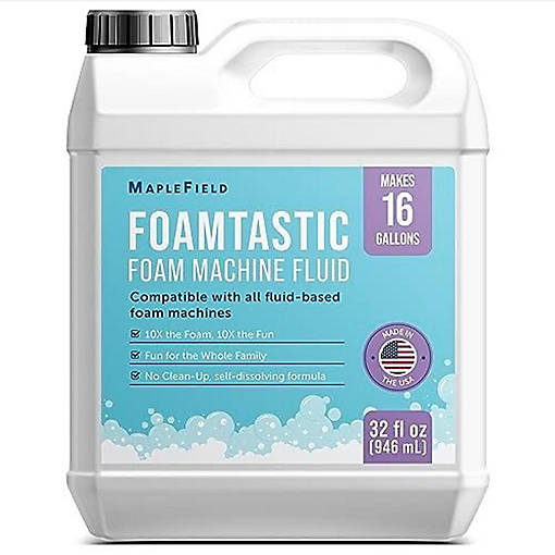 Foam Machine Fluid - 16 Gallons - Maplefield Non-Toxic Foam Machine Solution for Bubble Machine