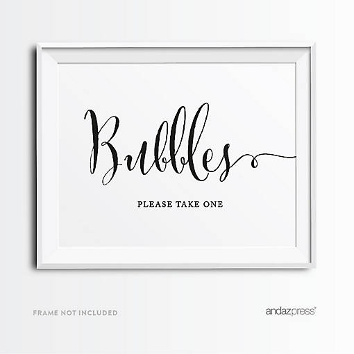 Formal Black White Bubbles 8.5x11