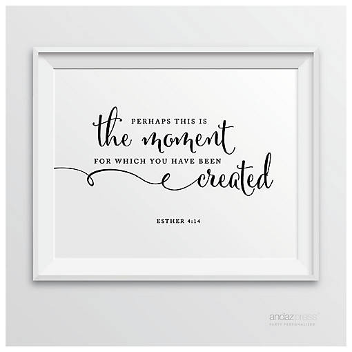 Formal Black White For This Moment Sign